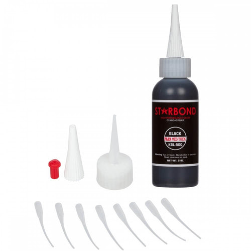 Starbond Black Medium-Thick CA Glue Void Filler KBL-500 2 oz