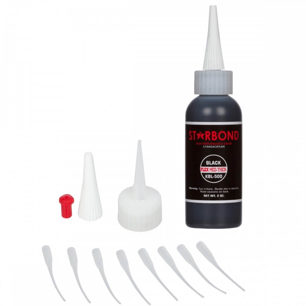 Starbond Black Medium-Thick CA Glue Void Filler KBL-500 2 oz